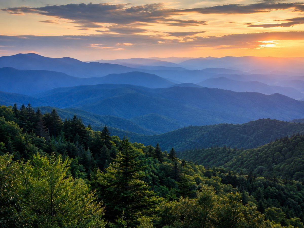 Blue Ridge Parkway near Asheville, North Carolina